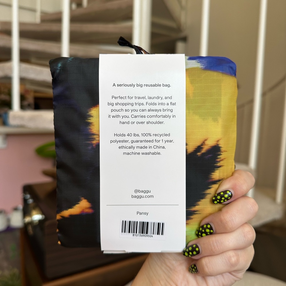 Baggu x Julia Heuer Big Reusable Bag Sold Out Floral Print - Picture 2 of 2